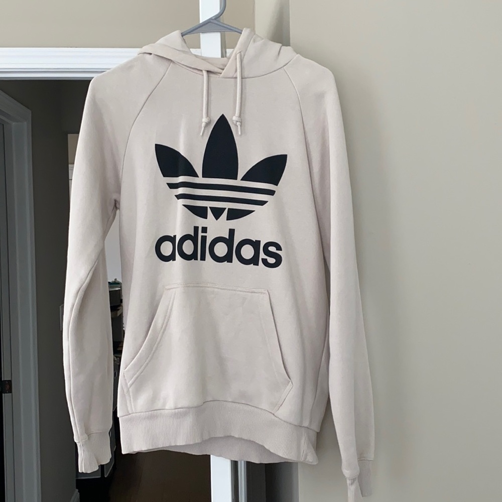 Tan Adidas Hooded Sweatshirt